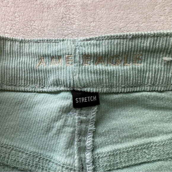 American Eagle Light Turquoise Straight Leg Corduroy Pants - Picture 5 of 6